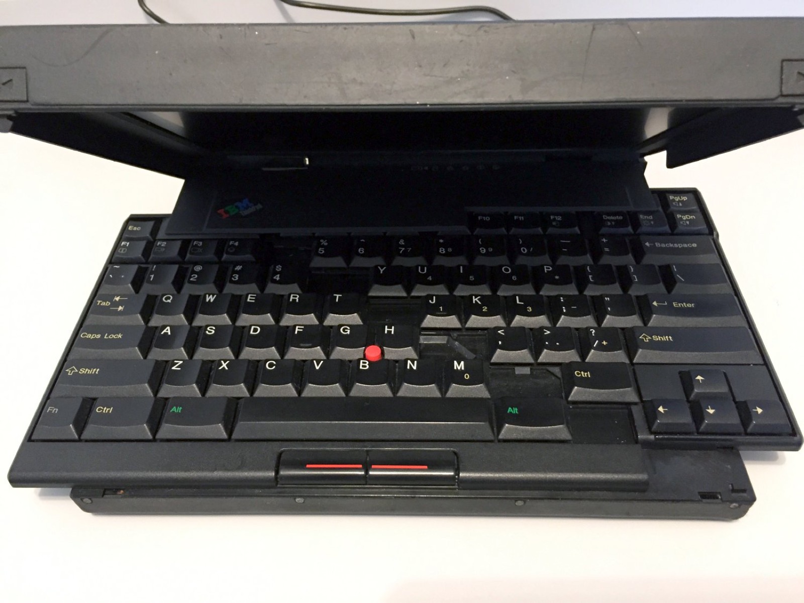 The laptop with the unfolding keyboard